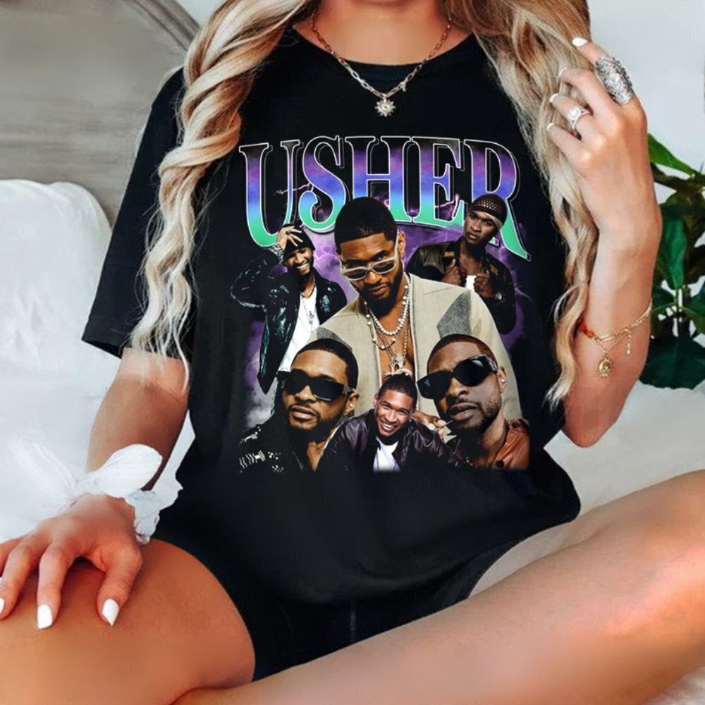 Usher Shirt  90S  X Bootleg Style Rap Tee Retro Shirt Rap Fan Gift